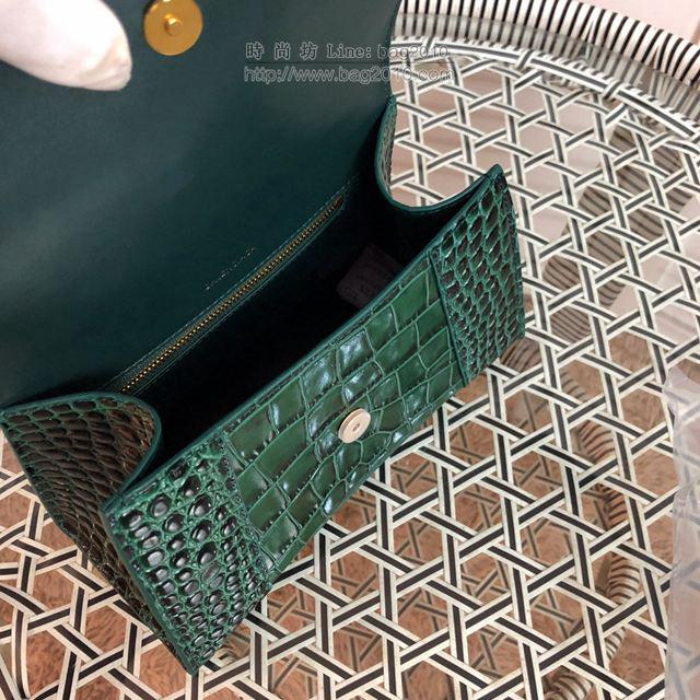 Balenciaga女包 巴黎世家新款中號鱷魚紋沙漏包 巴黎世家牛皮爆款手提包  csbl1189